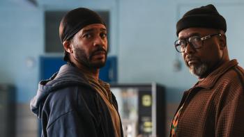 They Fight: André Holland and Wendell Pierce face the camera.
