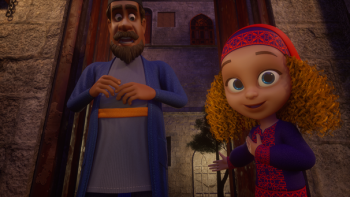 Time Hoppers: The Silk Road movie: Al Ijliy and his daughter, Maryam