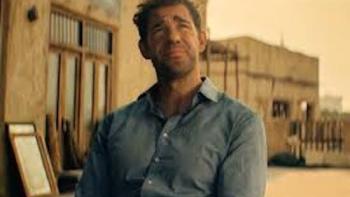 Tom Clancy's Jack Ryan: Ghost War: John Krasinski is questioned.