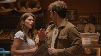 Under the Stars movie: White man and woman collide in bakery