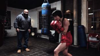 Uppercut movie: Ving Rhames coaches Luise Großmann as she practices boxing
