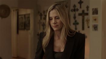 Waterlily Jaguar Movie Poster: Mira Sorvino looks pensive