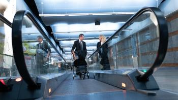 What Happens Later Movie: David Duchovny and Meg Ryan speak to each other on a people-mover