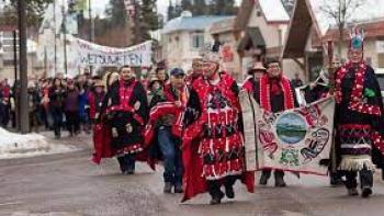 Yintah: First Nations protestors.