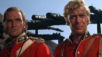 Zulu: Stanley Baker and Michael Caine in uniform.