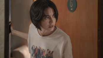 6ixtynin9: The Series screenshot 1: Toom looks out her door with the number 6 on the door. 