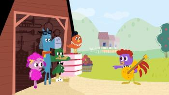 Acoustic Rooster TV Show: Rooster talks to his barnyard friends