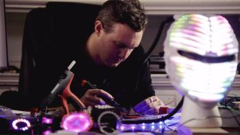 America's Greatest Makers: A man works on electrical equipment