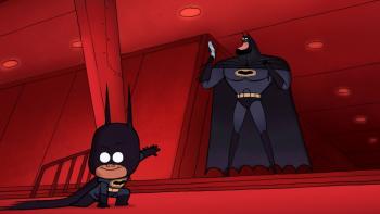 Bat-Fam TV Show: Batman and Damian pose in costume