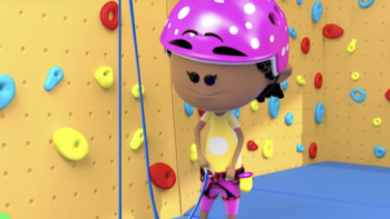 Best Sports Ever! TV Series: A rock wall climber explains the sport. 