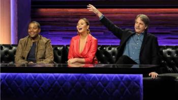 Bring the Funny TV Series: Kenan Thompson, Chrissy Teigen, and Jeff Foxworthy clown around at the judges table. 