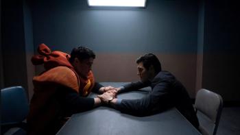 The Calling TV show: Detective Avraham grills a suspect