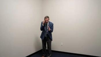 The Chair Company TV show screenshot 2: Trosper argues with someone over the phone