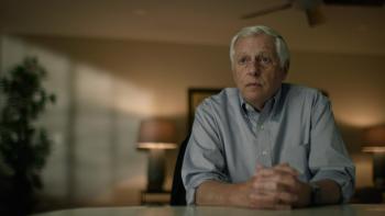 Cold Case: The Tylenol Murders TV show screenshot 3: A bottle of Extra-Strength Tylenol and its box sits on a metal tray.