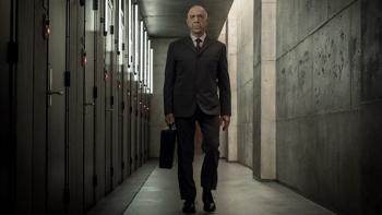 Counterpart TV Series: Harry Silk at work. 