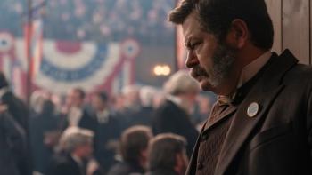Death by Lightning: Nick Offerman as Chester A. Arthur