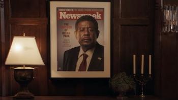 Emperor of Ocean Park TV show screenshot 3: A framed magazine cover page of Forest Whitaker, who plays Oliver Garland. 