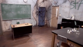 A creepy escape room. 