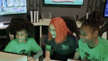 Watching their family trying to escape. 