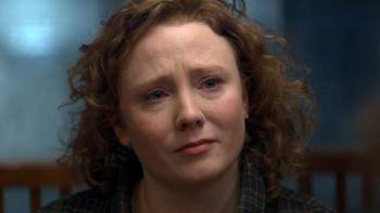 Escaping Twin Flames TV show screenshot 2: Ex-member and coach Karley sheds a tear.