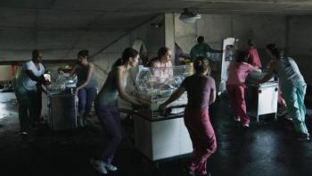 Five Days at Memorial TV show: hospital employees push babies in incubators hurriedly