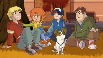 Four And A Half Friends TV Show: Charly, Stefi, Fred, Radish, and Dandy. 