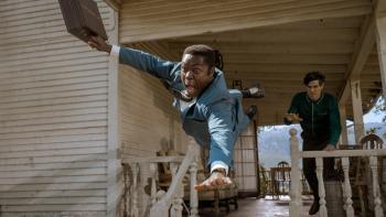 Government Cheese: Chambers gets thrown off a porch