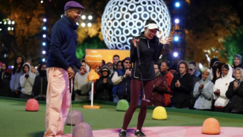 Holey Moley TV Series: Playing a match. 