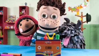 Horacio and the Plasticines TV Show: Flo, Horacio, and Lucas. 