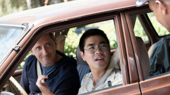 Huge in France Series: Trying to get past guards. 