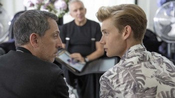 Huge in France Series: Gad with his son. 