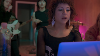 I’m With The Band: Nasty Cherry TV Series: Working on music. 