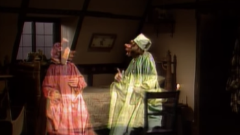 Wee Willie Winkie and his mother. 