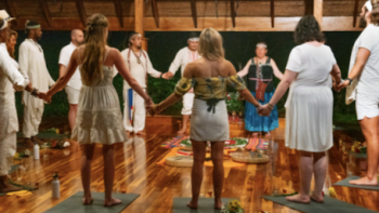 Lost Resort TV Show: Participating in an exercise