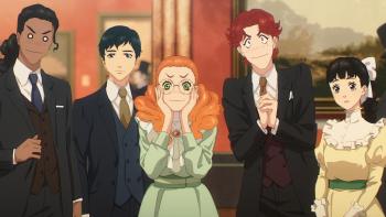 Love Through a Prism TV show screenshot 3: (L-R) Peter, Shin, Dorothy, Joffrey, and Lili stand in a line shoulder-to-shoulder. 