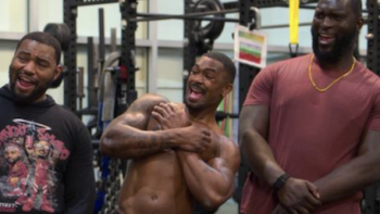 Love & WWE TV show screenshot 3: Montez's tag partners react. 