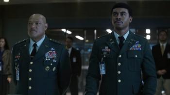 MacGruber: Laurence Fishburne (left) joins the cast as MacGruber's new boss and rival