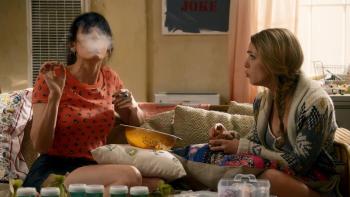 Using weed to relax. 