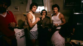Mr. Scorsese TV show screenshot 3: Robert De Niro, Martin Scorsese, and Harvey Keitel on the set of Mean Streets