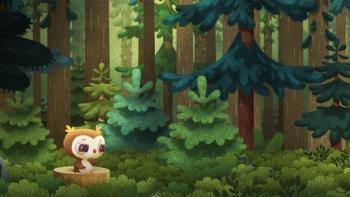 Odo TV Show: Odo sits in the forest