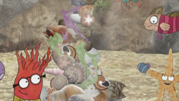 Old Jack’s Boat: Rockpool Tales TV Series: Some of the rockpoolers. 