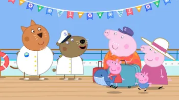 Peppa Pig Cruise Special TV: Peppa and family are welcomed by Captain Otter