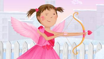 Pinkalicious and Peterrific Cupid Calls it Quits TV Show: Pinkalicious cupid aiming bow