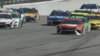Leading the race. 