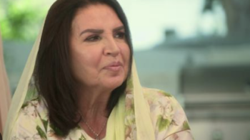 Secrets & Sisterhood TV show screenshot 2: The Sozahdah matriarch wears yellow veil.  The 