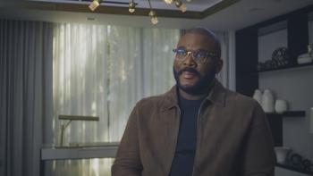 Seen & Heard: The History of Black Television: Tyler Perry speaks while sitting. 