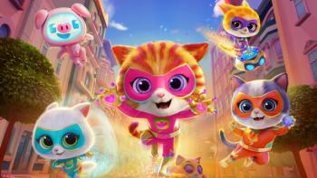SuperKitties: Su-Purr Adventures screenshot 1: SuperKitties unite together on the city street.