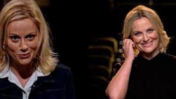 SNL 50: Beyond Saturday Night TV show screenshot 1: Amy Poehler watches her audition for SNL