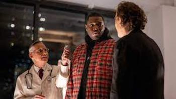 That Damn Michael Che TV Show: Scene #3, Michael Che being pressured to get the COVID vaccine in a "vaccine party" skit.