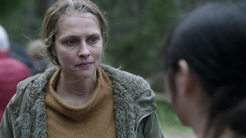 The Clearing TV show screenshot-1: Freya speaks to her daughter. 